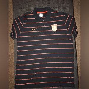 USMNT SOCCER POLO ORANGE & BLACK football